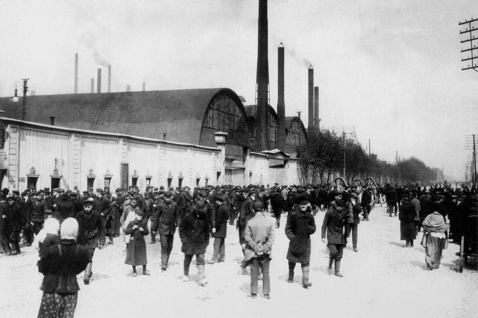 Рабочие Путиловского завода, 1913 год. Фото: Яков Штейнберг