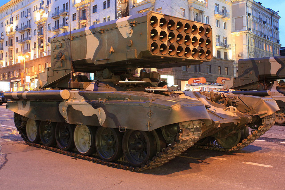 Тяжелая огнеметная система ТОС-1 «Буратино». Фото: Wikimedia Commons