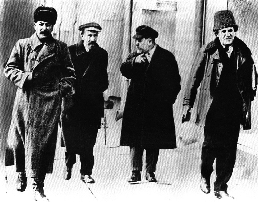 Сталин, Рыков, Каменев, Зиновьев