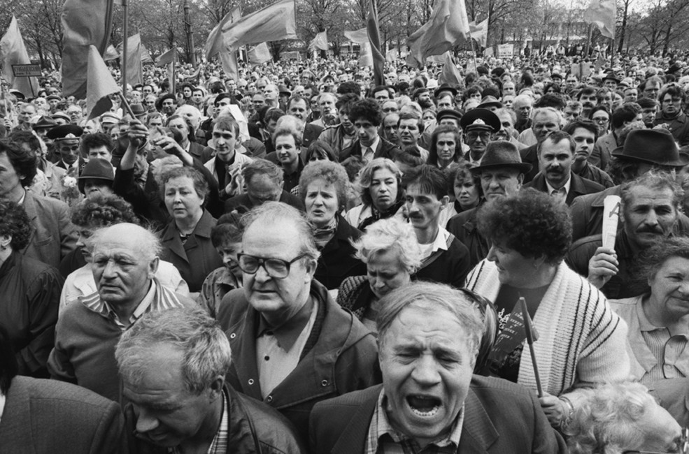 Митинг в защиту ГКЧП в Москве, 1992 год. Фото: Антонов Алексей / Фотохроника ТАСС