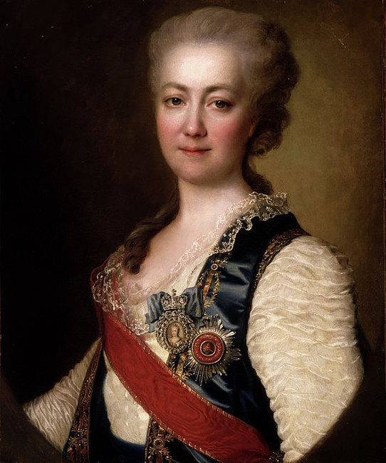Екатерина Романовна Дашкова. Художник: Д. Г. Левицкий