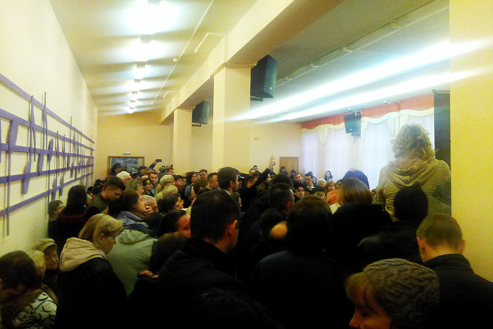 Актовый зал, где проходила встреча. Фото: Алексей Сочнев