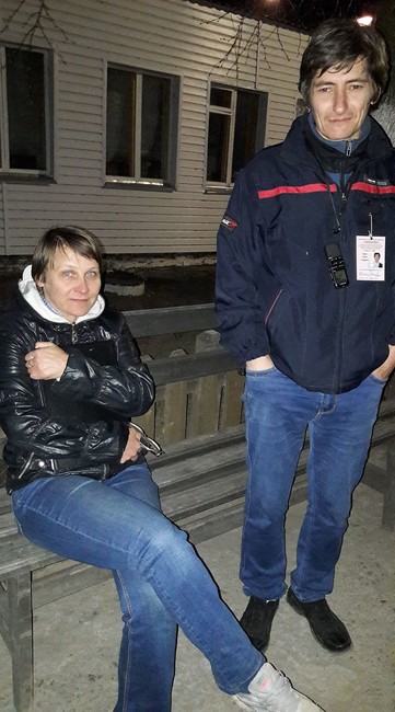 Ольга Вековишкина и Сергей Зыков в Тавде. Фото: Алексей Соколов / Facebook