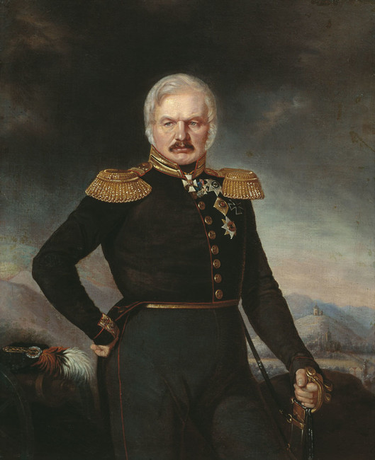 Портрет Алексея Ермолова кисти П. Захарова-Чеченца, примерно 1843 год