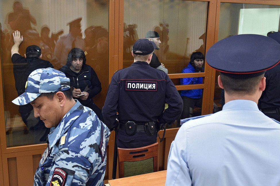 Обсуждение вердикта по делу об убийстве Бориса Немцова в Московском окружном военном суде, 4 июля 2017 года. Фото: Петр Кассин / Коммерсантъ