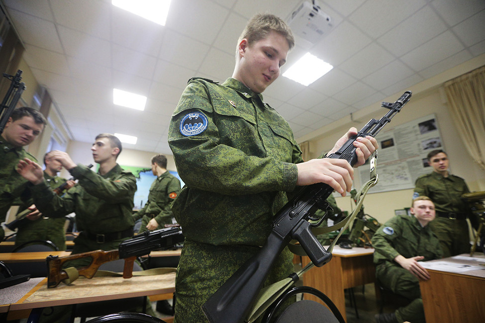 Военная кафедра в Высшей школе экономики. Фото: Дмитрий Серебряков / ТАСС