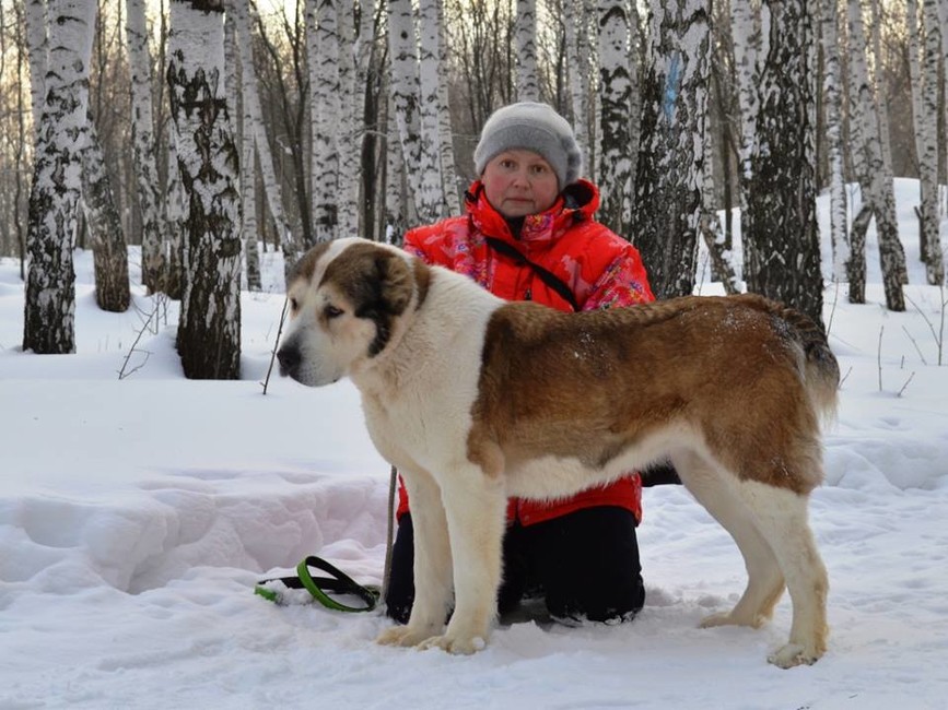 Елена Парий с одним из своих питомцев