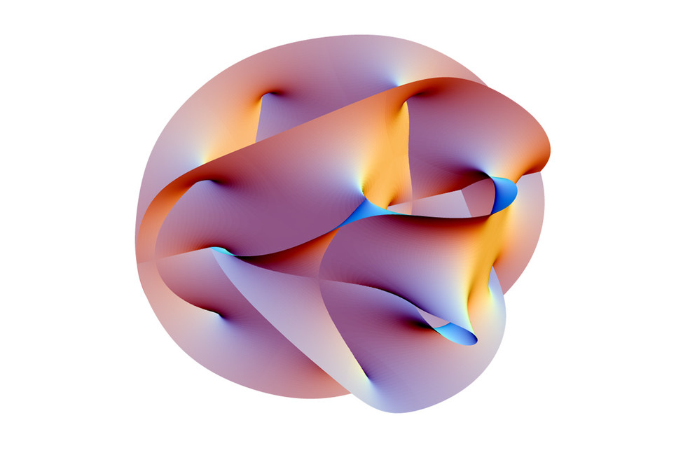Проекция 6-мерного пространства Калаби — Яу, полученная с помощью Mathematica