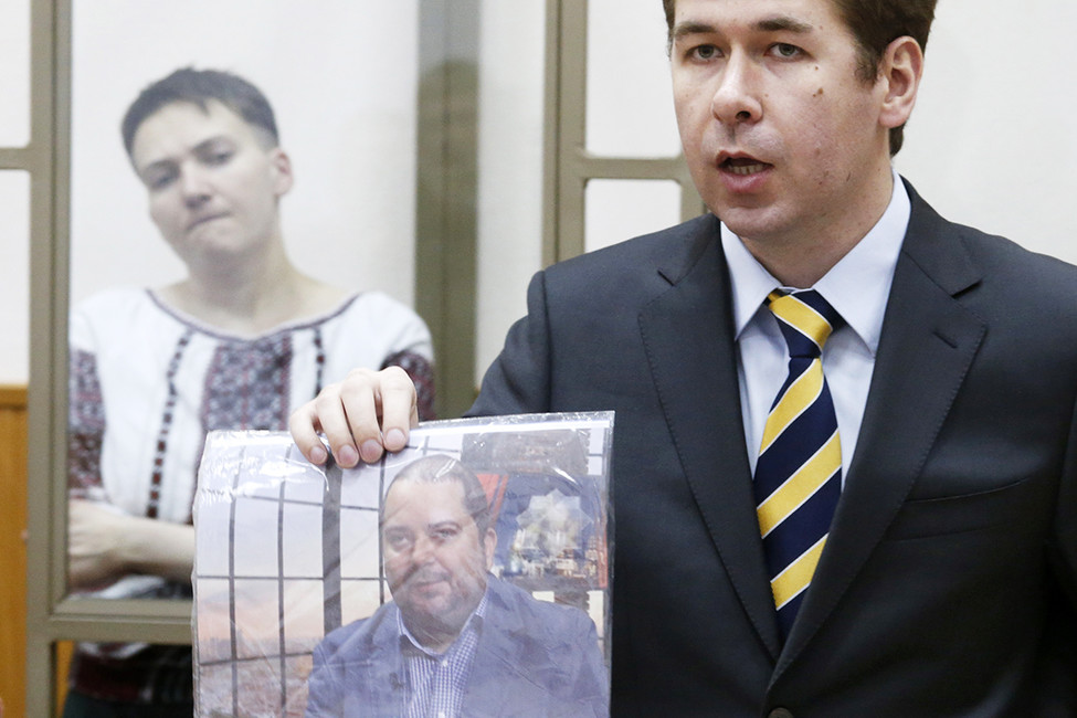 Илья Новиков во время судебного процесса над Надеждой Савченко. Фото: Валерий Матыцин / ТАСС