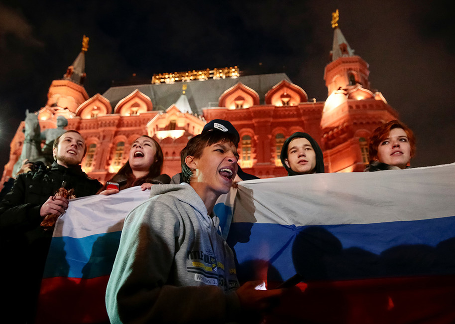 Акция сторонников Алексея Навального на Манежной площади, 7 октября 2017 года. Фото: Андрей Волков / Reuters