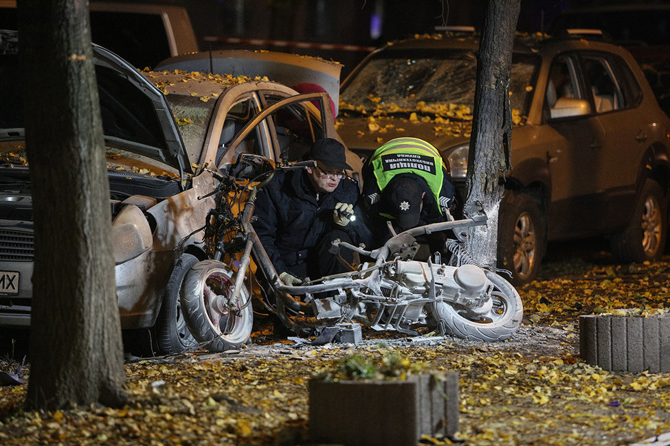 На месте покушения на Игоря Мосийчука. Фото: Sergii Kharchenko / NurPhoto / AFP