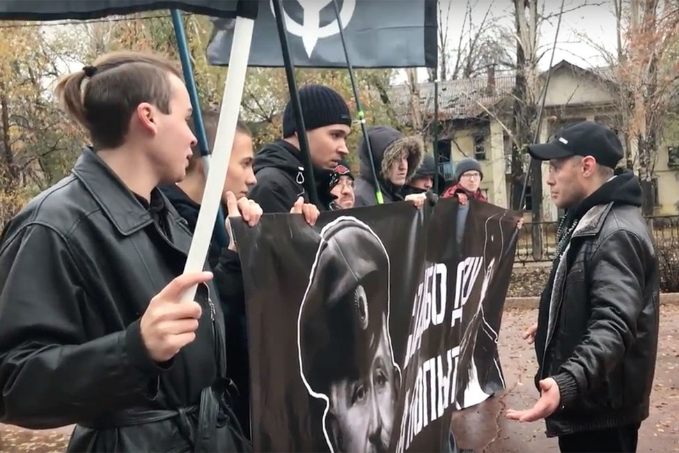 В Самаре прошел пикет памяти жертв репрессий и в поддержку Белого движения