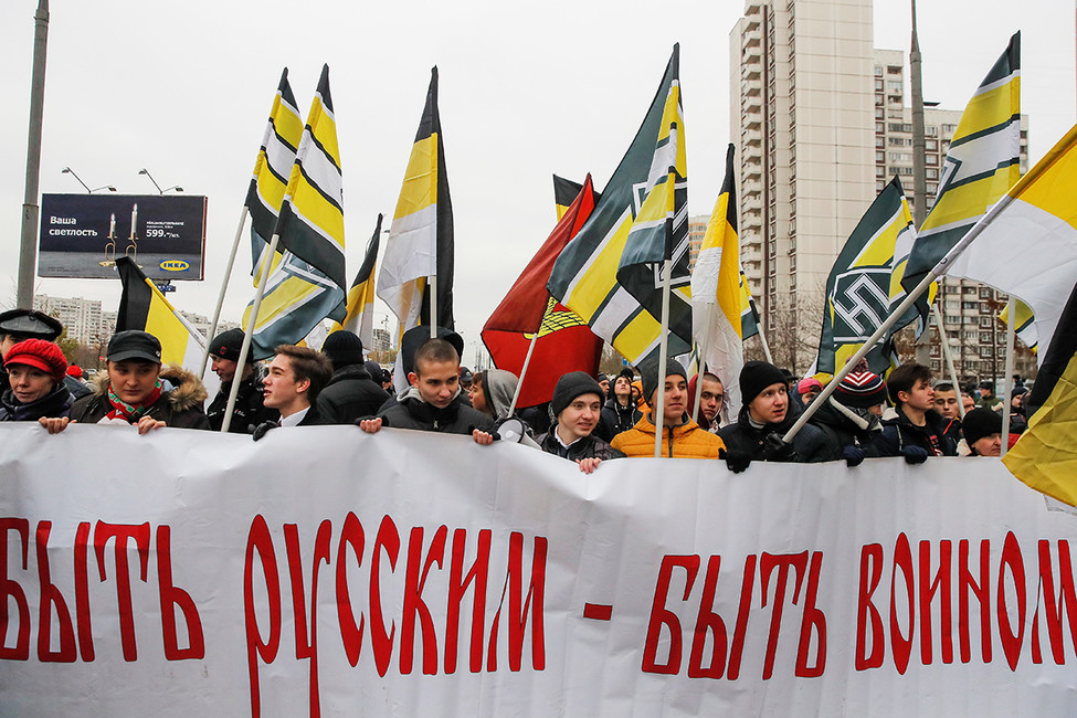 Во время шествия националистов в Люблине. Фото: Максим Шеметов / Reuters