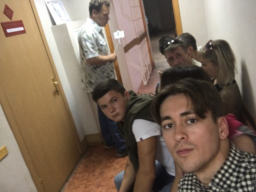 Евгений Ряполов в Октябрьском районном суде. Фото со страницы Ряполова ВКонтакте